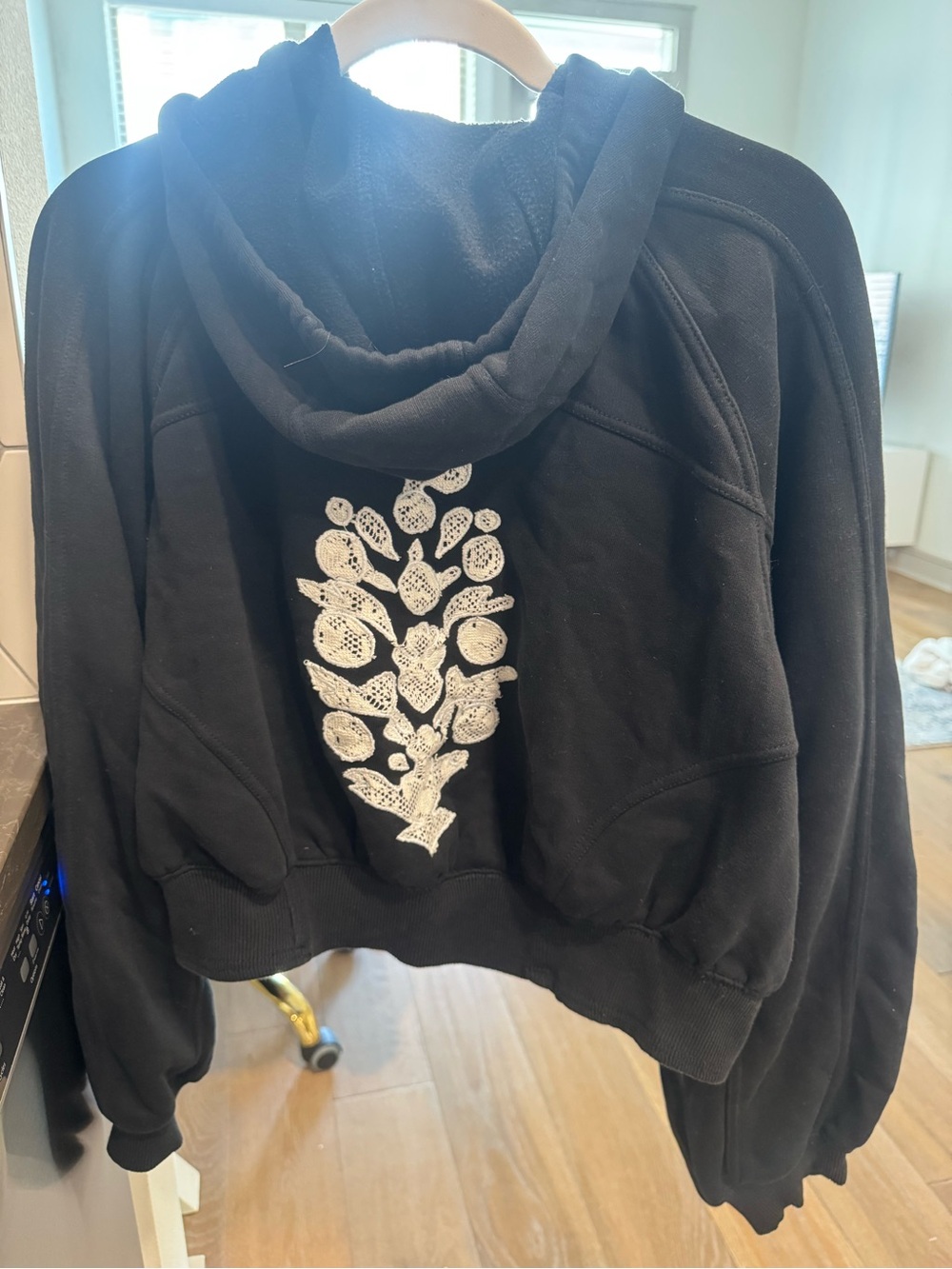 FP Movement Black Zip-Up Hooded Sweatshirt - Picture 2 of 3
